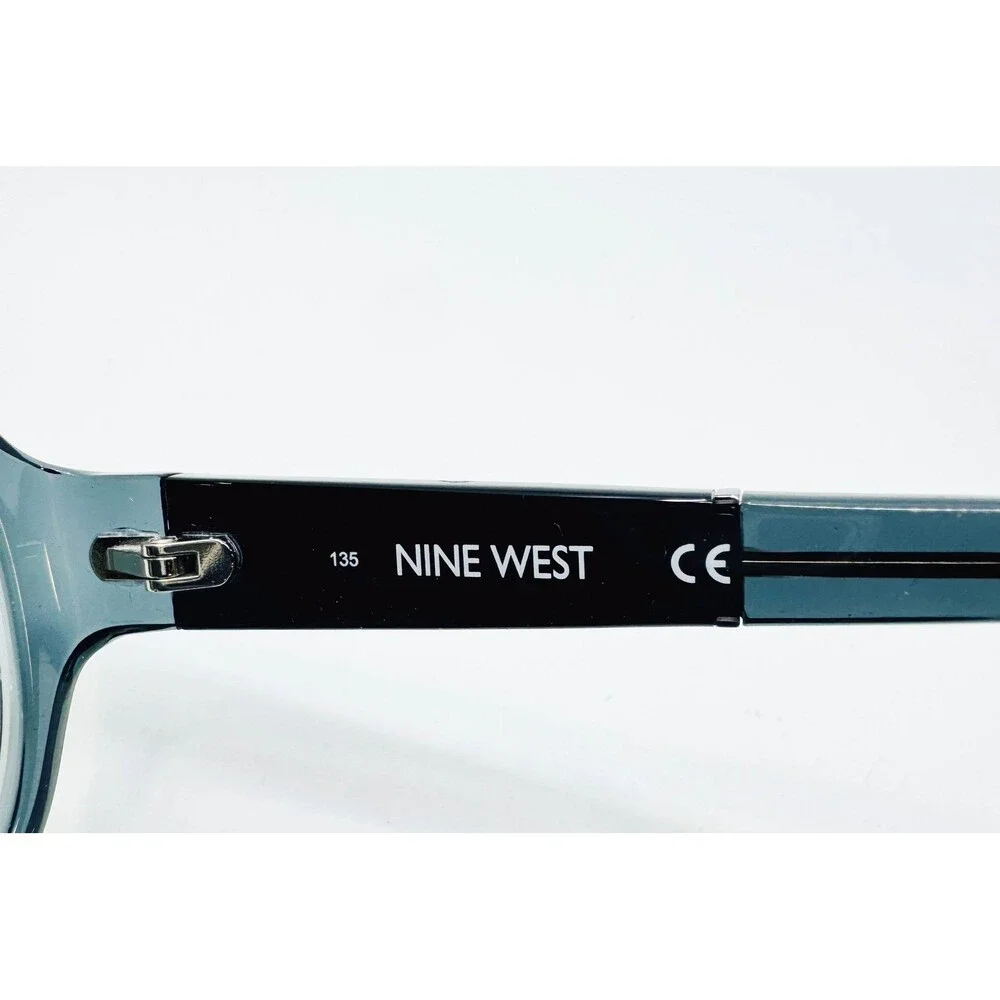 Nine West Eyeglass Frames Womens Teal Blue NW608S 010 Rectangular 55-19-135